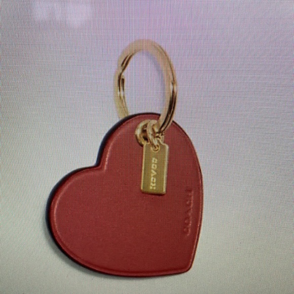 NWT Coach heart bag charm / key chain - Style No. CF155 - Picture 1 of 3